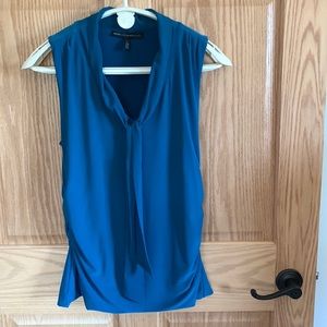 Rich dark teal ruched top